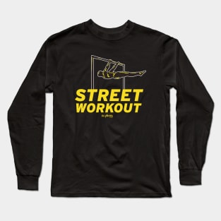 Street Workout FRONT LEVER Siluet Long Sleeve T-Shirt